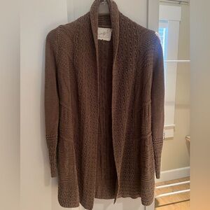 Angel of the North Anthropologie Women’s Open Knit Shawl Collar Cardigan. Size M